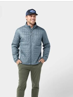 Stio Azura Men's Black Quilted Lightweight Packable Outdoor Hiking Jacket SZ L
